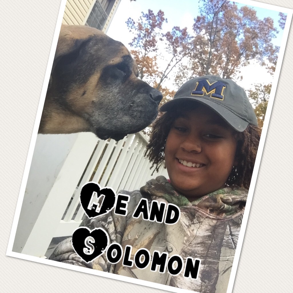 Me and Solomon

He is an 8 yr old English mastiff