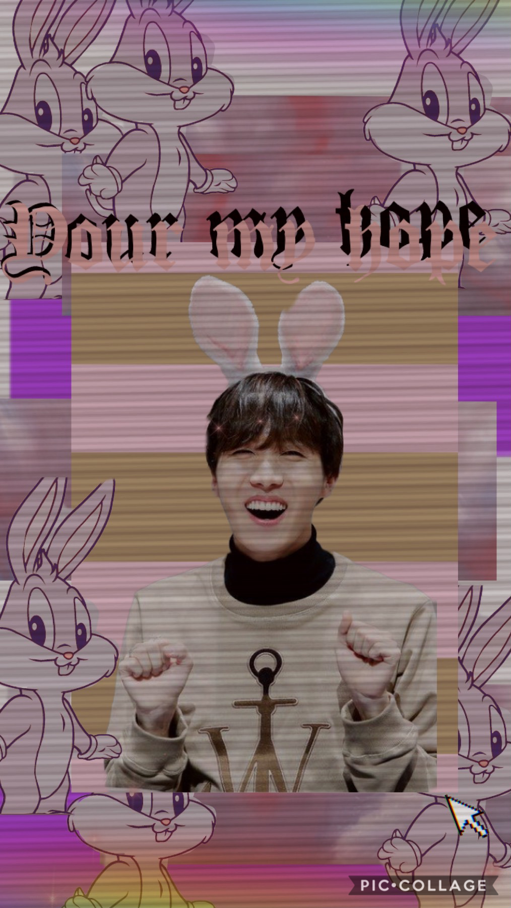 💗tap💗
Don’t know what I was think with the bunny’s but Jhope cute as usual💜 anyway I POSTED SOMETHING!!!!!