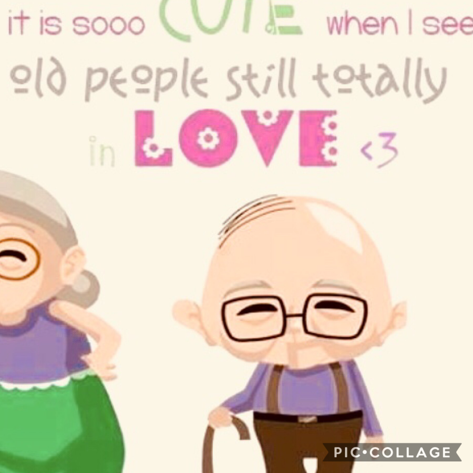 It sooo CUTE when I see old people still totally in LOVE
