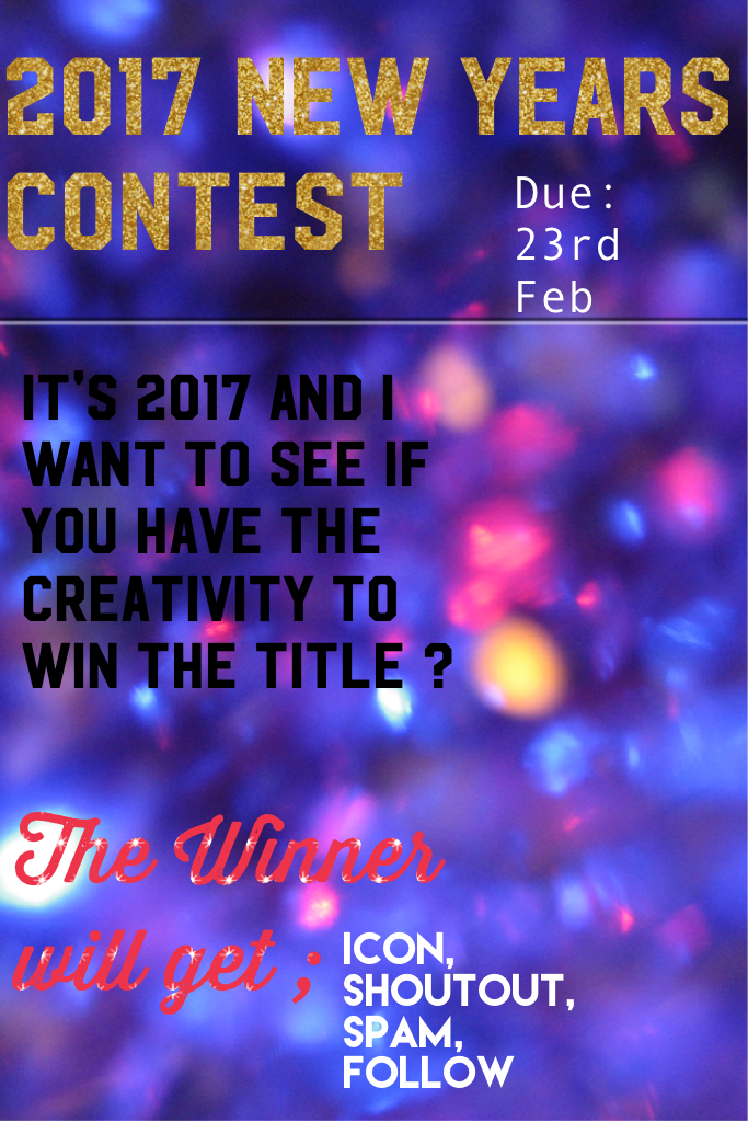 2017 New Years Contest