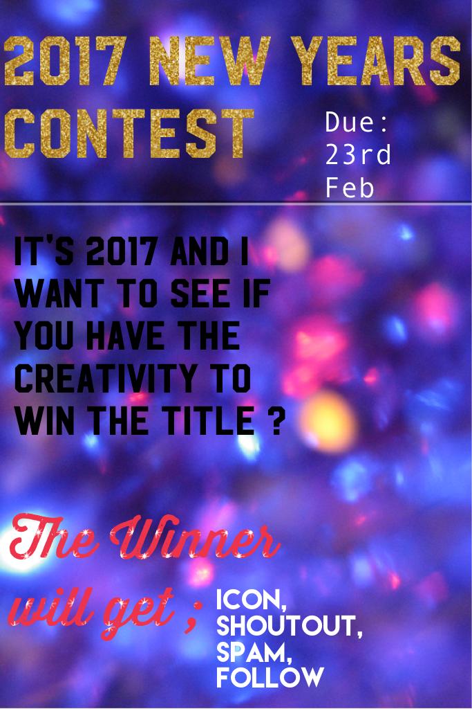 2017 New Years Contest