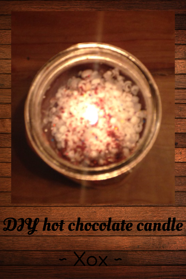 DIY hot cocoa candle 