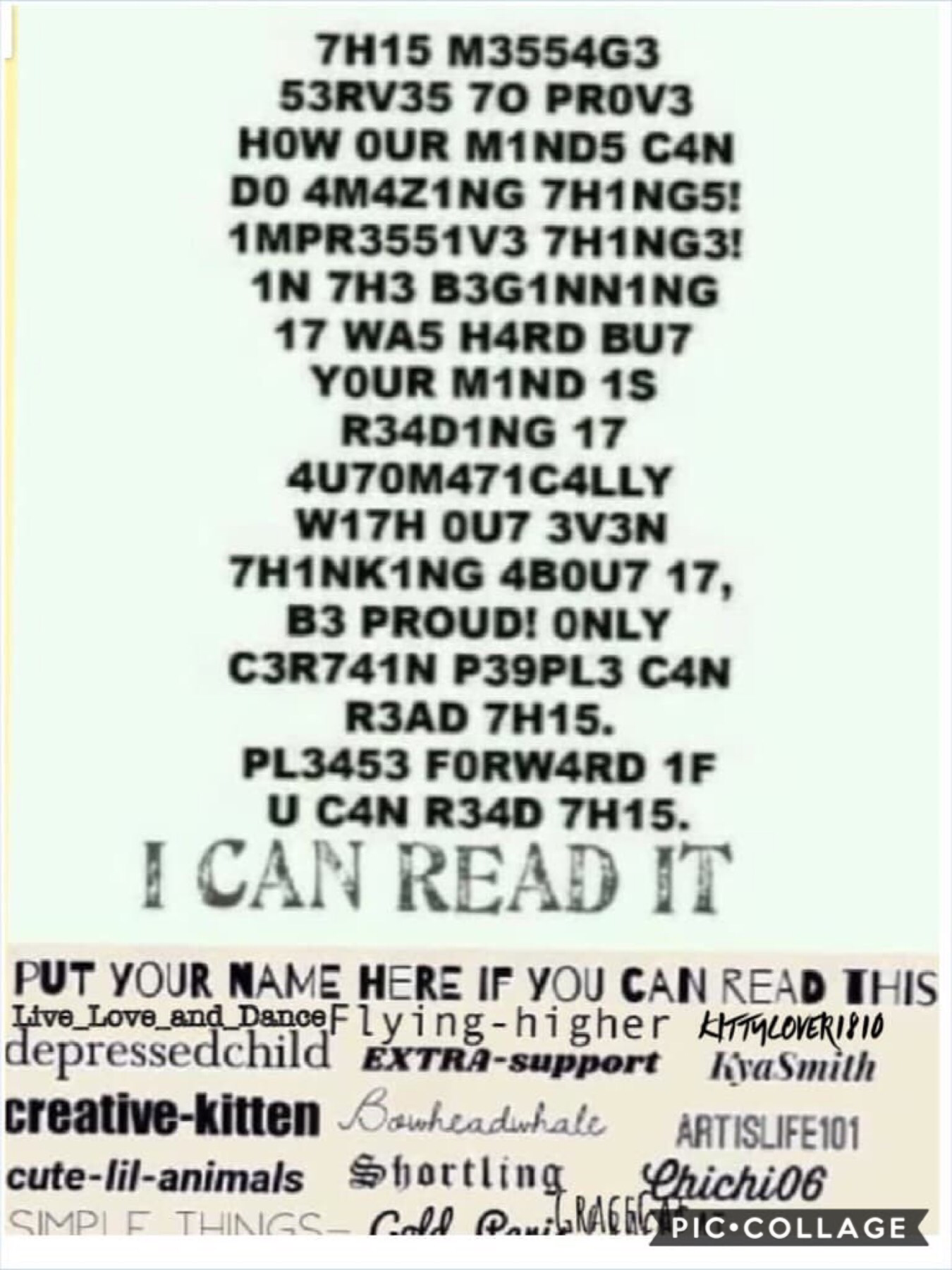 Can you read it? I can!