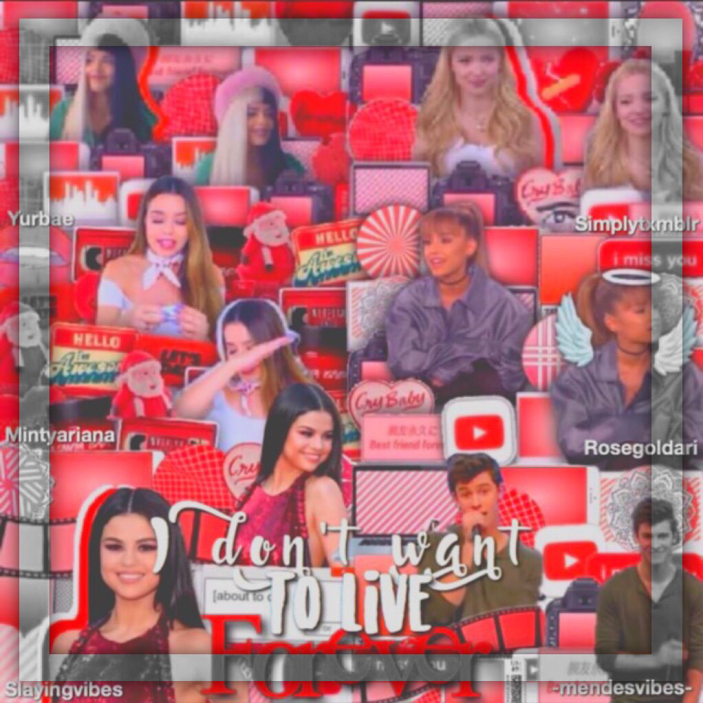 Click❤️🍎💋🚨🍓
Hey!! MEGA COLLAB with these amazing ppl: ✨yurbae✨, ✨ME✨, ✨Mintyariana✨, ✨rosegoldari✨, ✨Slayingvibes✨, ✨-mendesvibes-✨They all did an AMAZING job on this!! Creds to them!! BTW I DID THE DOVE PART😂 xx heather💋