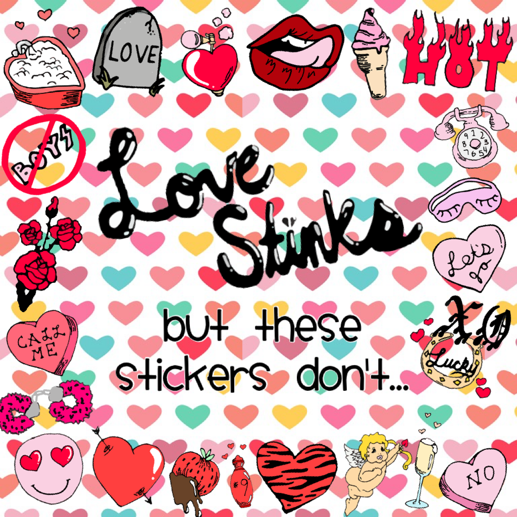 Love stinks 💩 But these stickers don't...