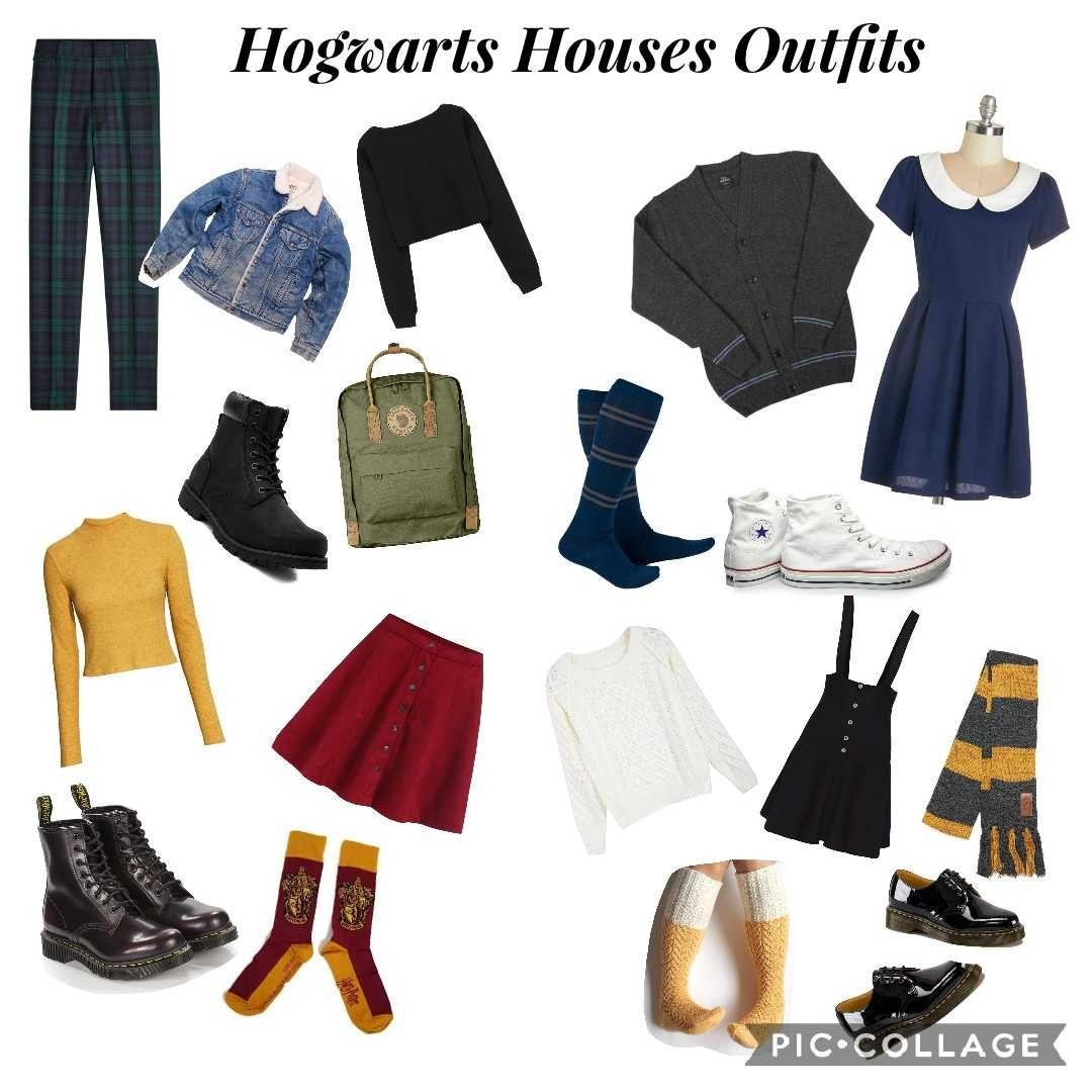 Hogwarts houses outfits