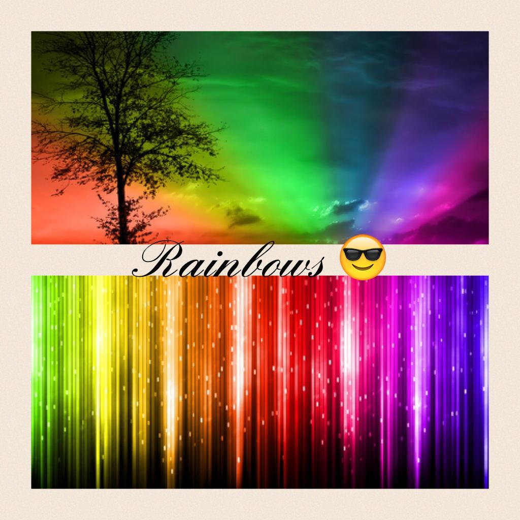Rainbows 😎❤️👍😀😜💪🏼🎅🏼🎅🏼🎅🏼😒🤗🤗🤔😋😋😋