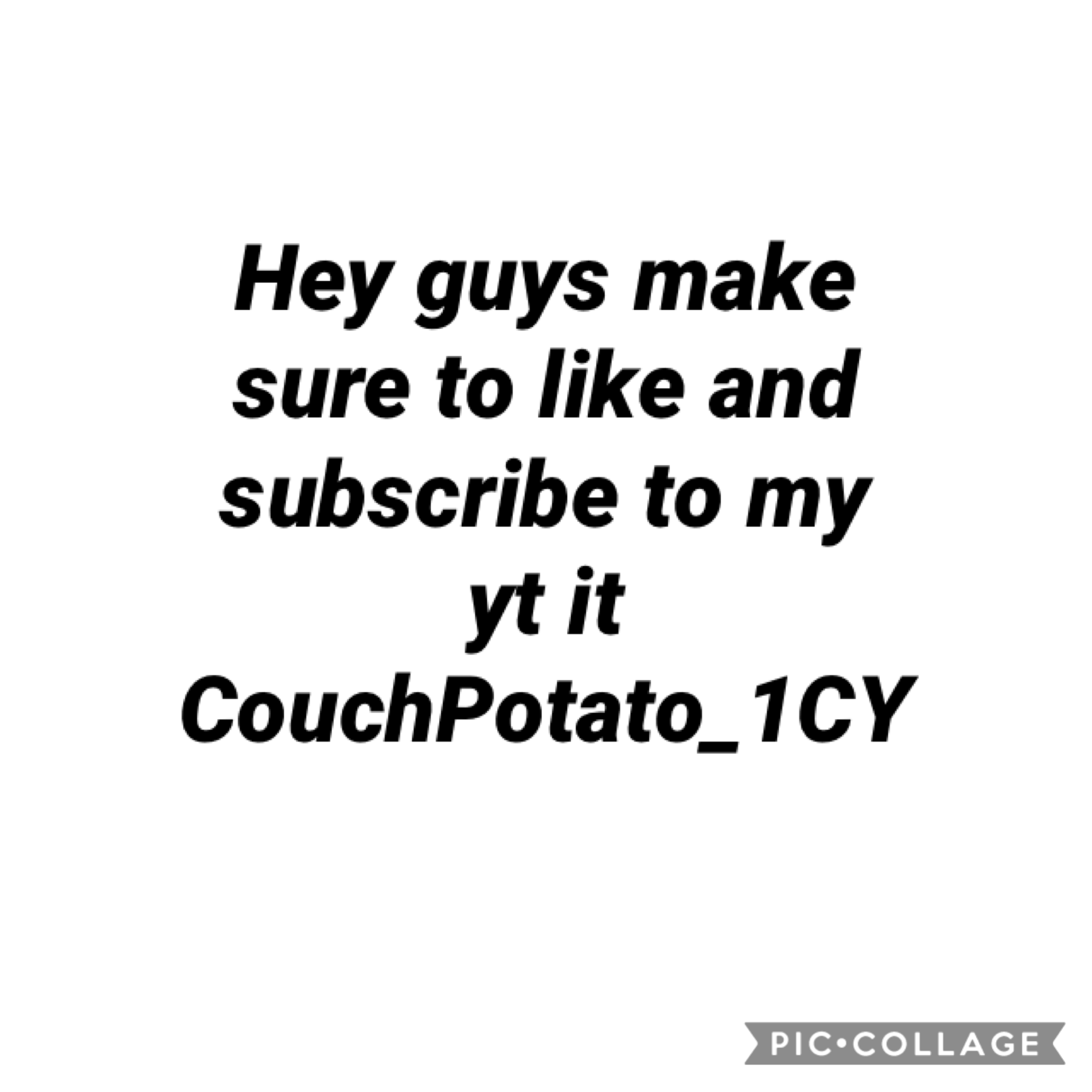 Sub and like 2 my yt CouchPotato_1CY