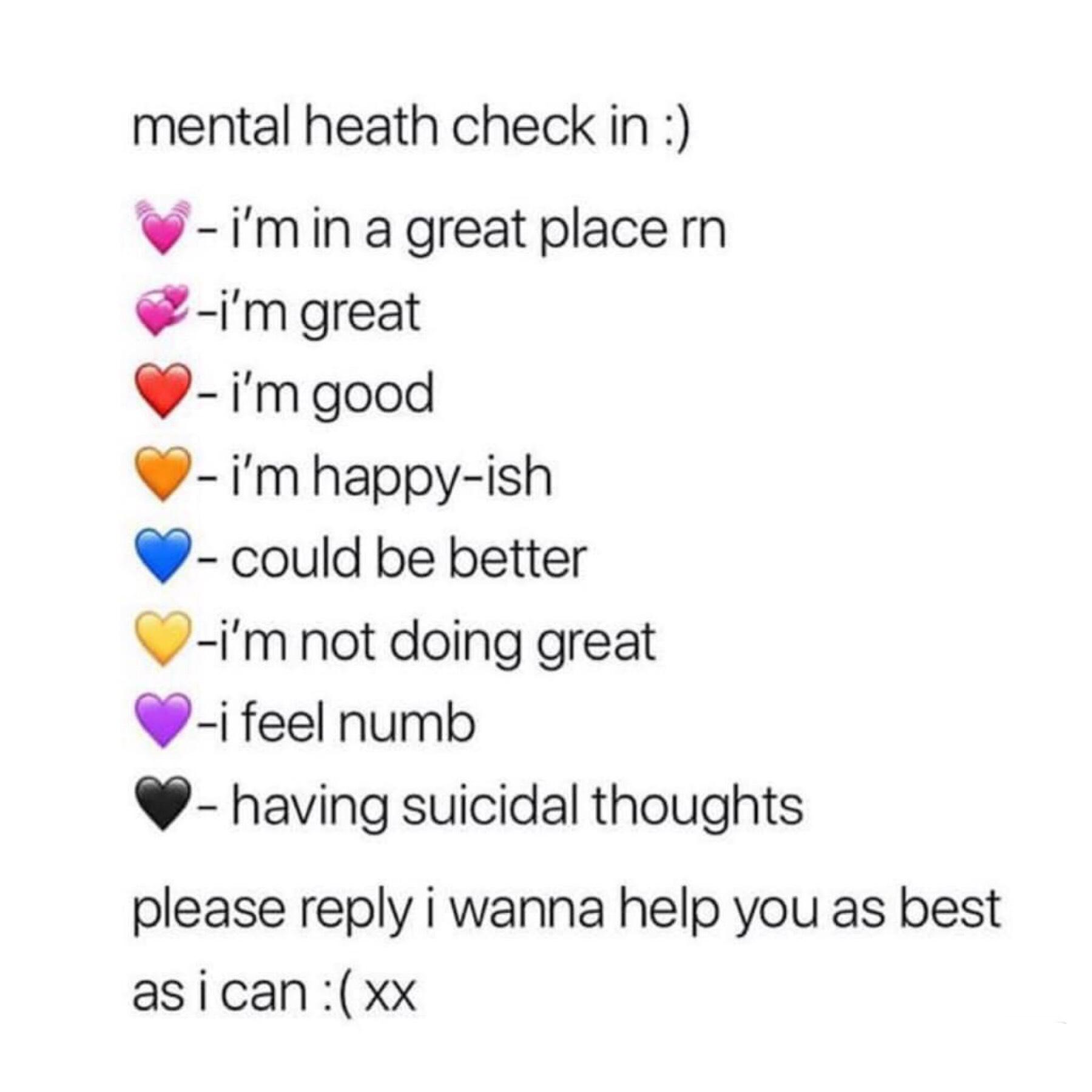 sorta random but i feel like this is important :) please be as honest as you feel comfortable being, I want to help you all as much as i can 💞

found this on @_love-yourself_’s page!!

🧡
