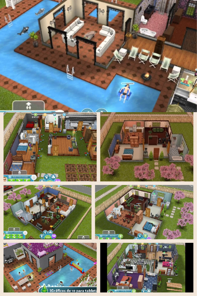 These are all my sims houses 