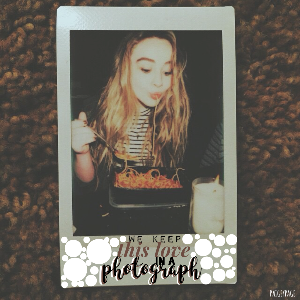 🍝click🍝
^this emoji is legit what sabby is eating HAHAHA hope y'all like this one 35 likes maybe? I love this Polaroid of my queen👑
QOTD: last movie you watched?
AOTD: the parent trap❤️