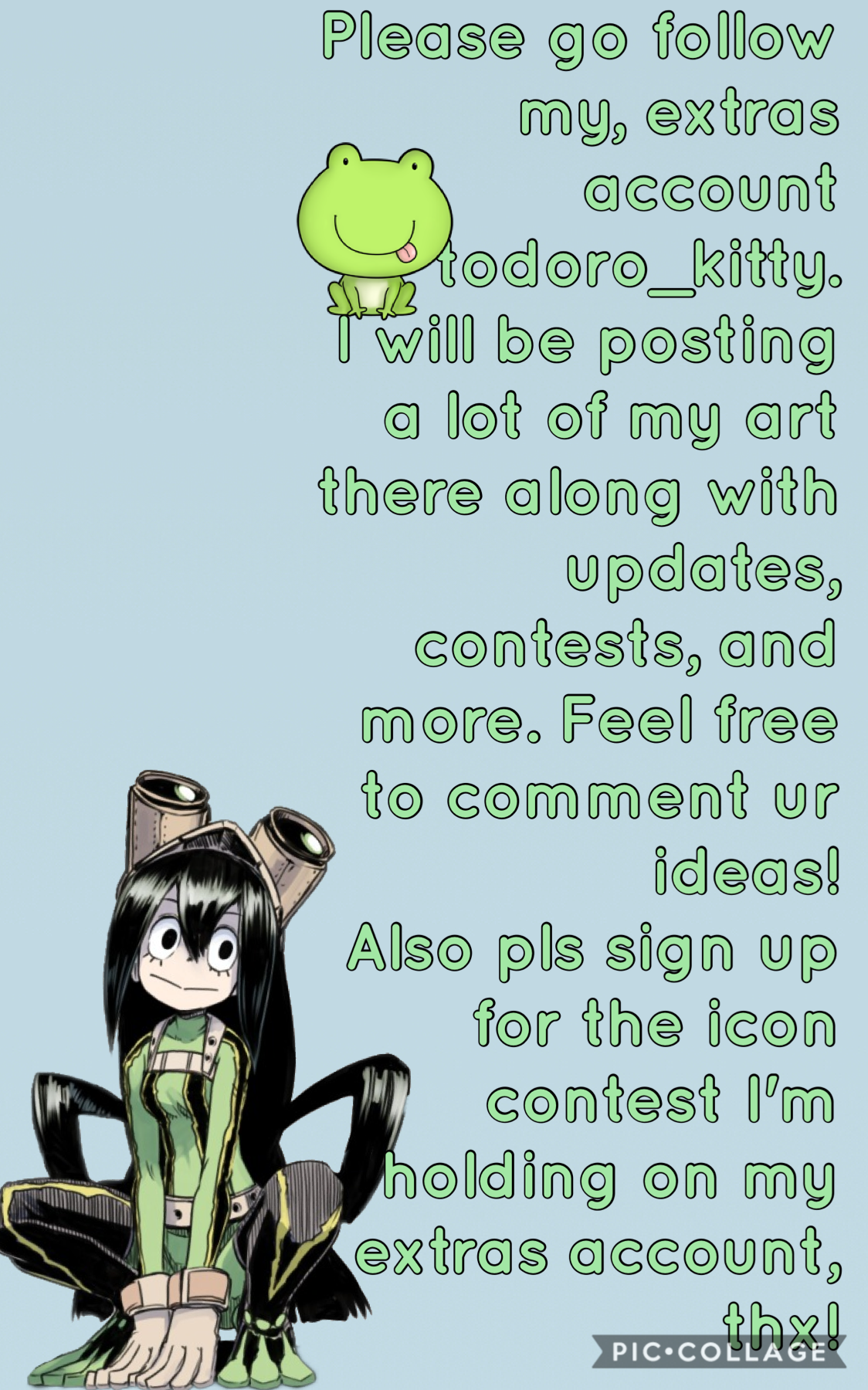 Tap
Pls enter my contest on my extras account
todoro_kittu
