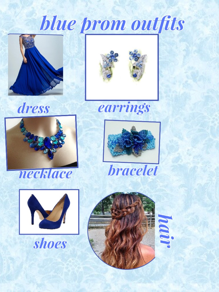 Blue prom outfit