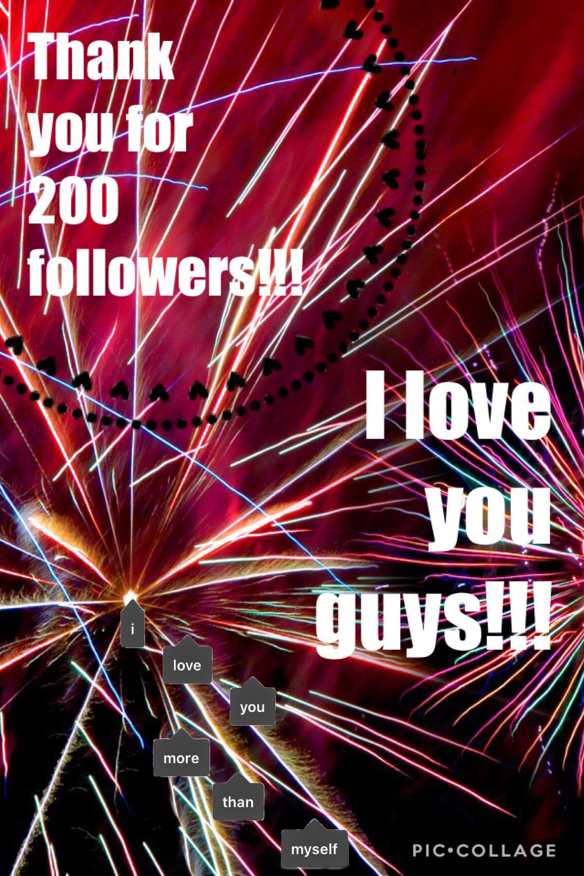Thank you guys so much! I love you more then myself!