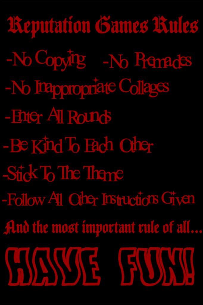 ~please follow these rules~