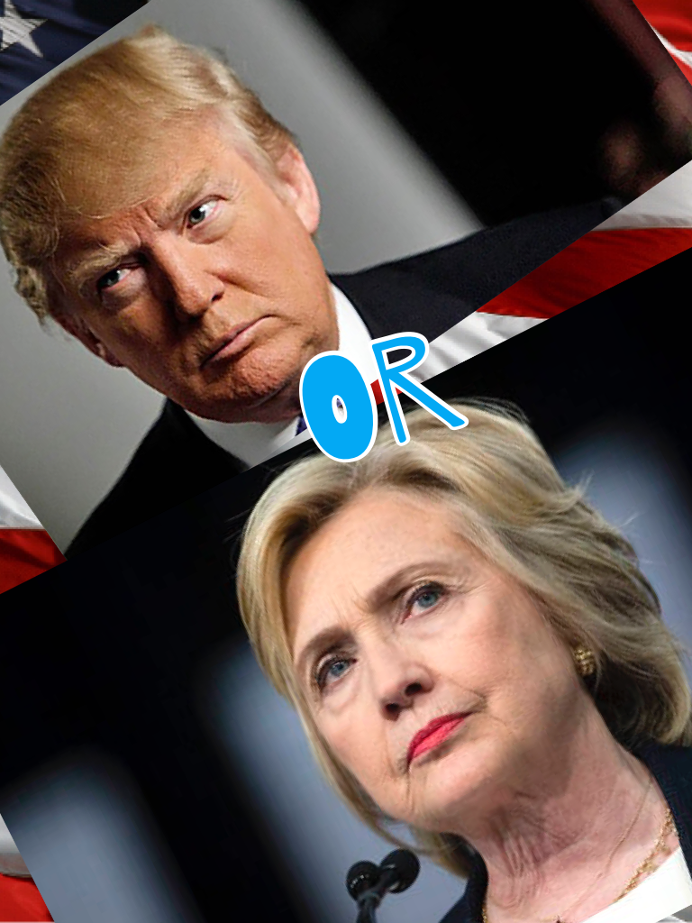 Who will you choose today? 
    The wall or the first woman president.