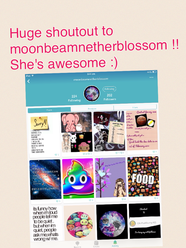 Huge shoutout to moonbeamnetherblossom !! She's awesome :) 