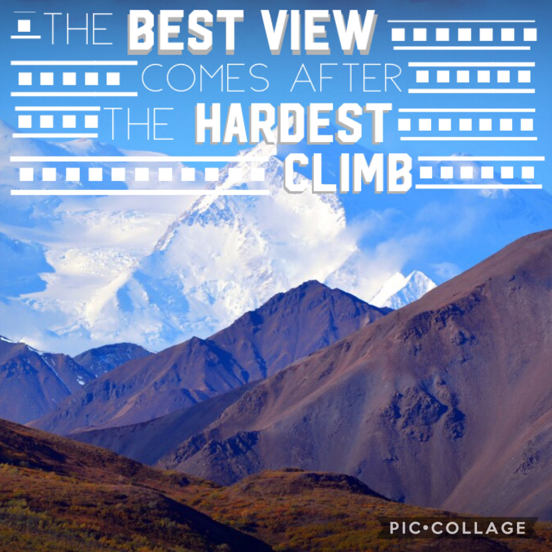 The best view comes after the hardest climb 💪