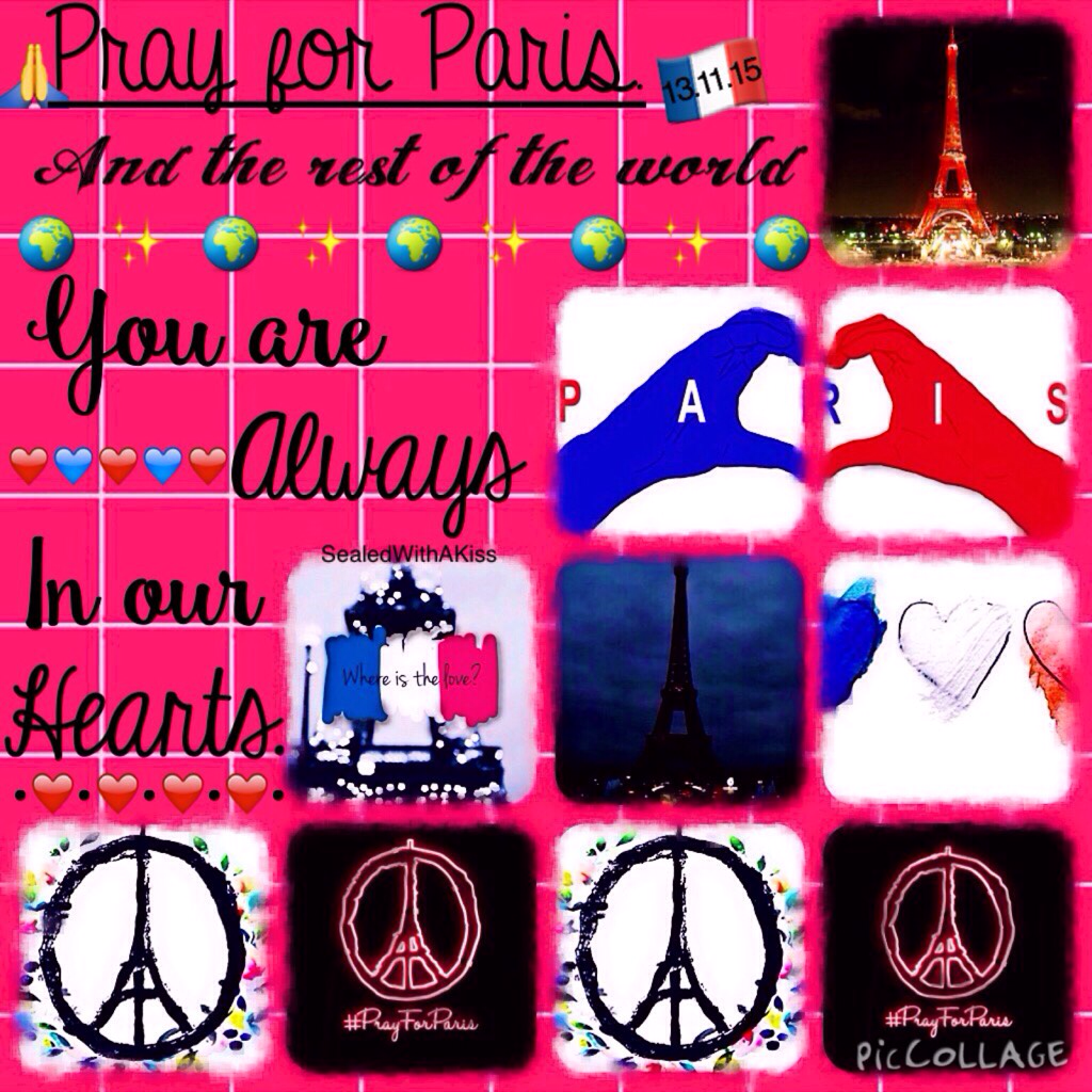 #PrayForParis ❤️ I admire how brave they all are. Stay safe ❤️