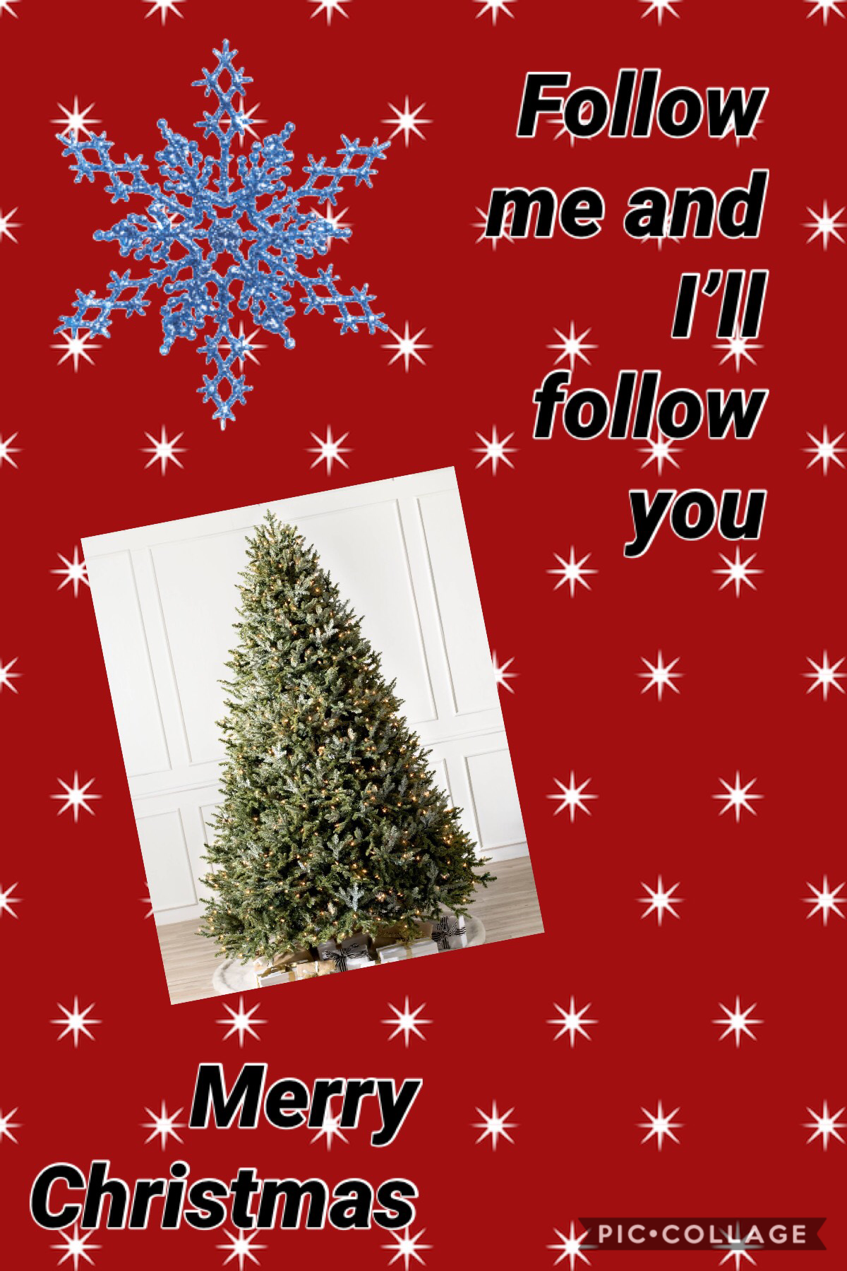 Follow me merry Christmas 