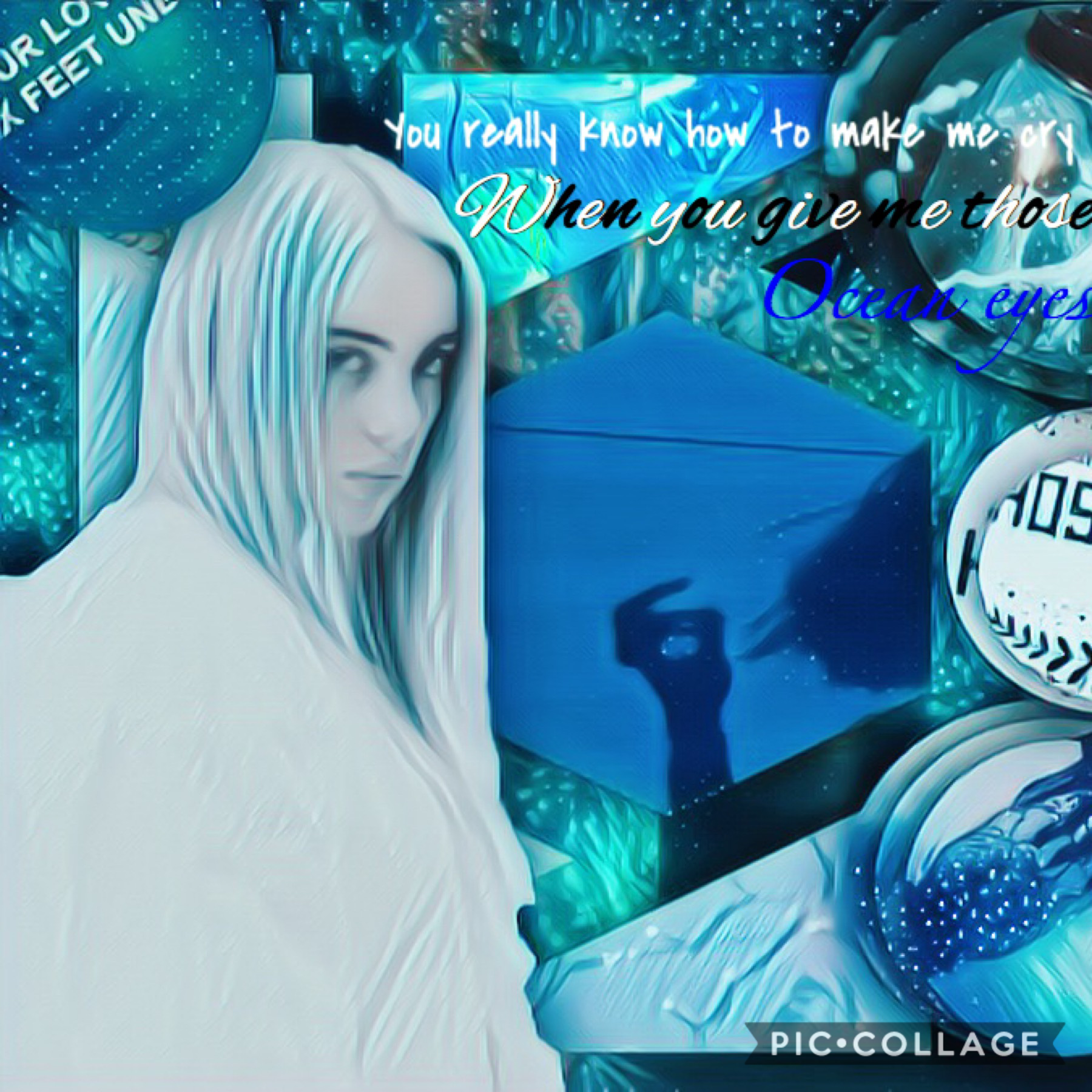 Fourth collage! I’m just gonna say this now I’m a big Billie Eilish fan so tell me if you are too!