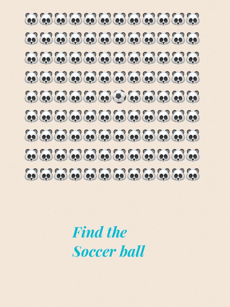 Find the Soccer ball 