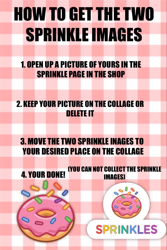 HOW TO GET THE TWO SPRINKLE IMAGES