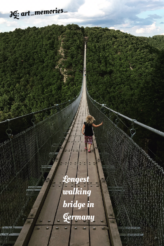 Longest walking bridge in Germany 