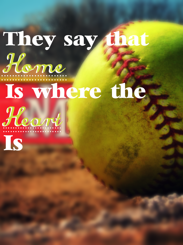 For me that consist of dirt and four bases_ #SoftballStrong