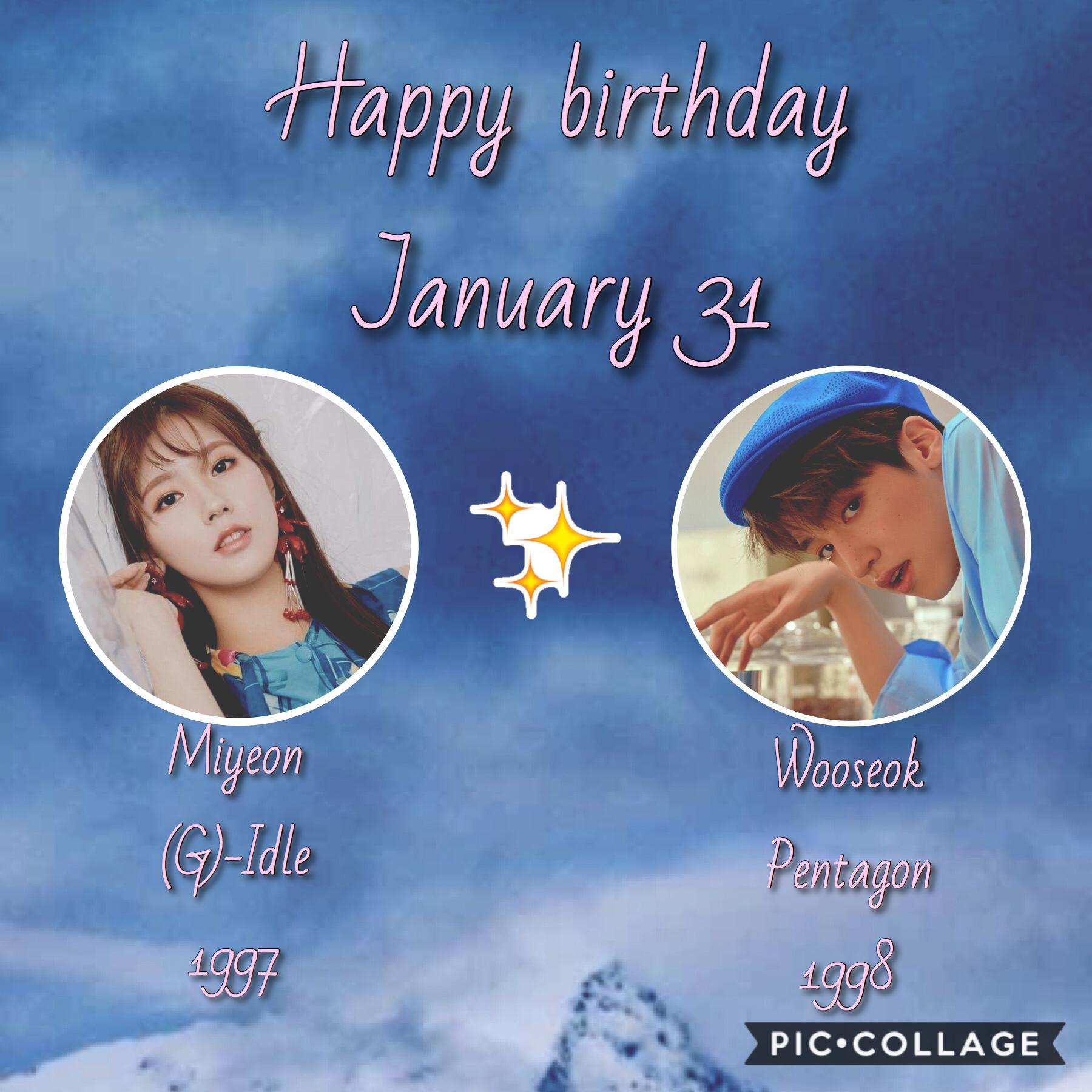 •🎈❄️•
Happy birthday to these two talented artists from CUBE ent:)
Can’t believe it’s already the end of January 2020!
☃️❄️~Whoop~❄️☃️