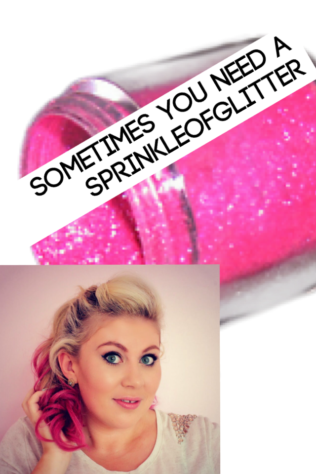 Sometimes you need a sprinkleofglitter 

This is a shout out to Louise peatland aca sprinkleofglitter 
U brighten up my day 