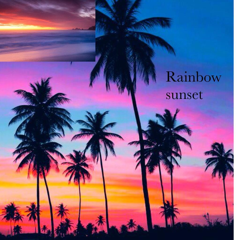 Rainbow sunset