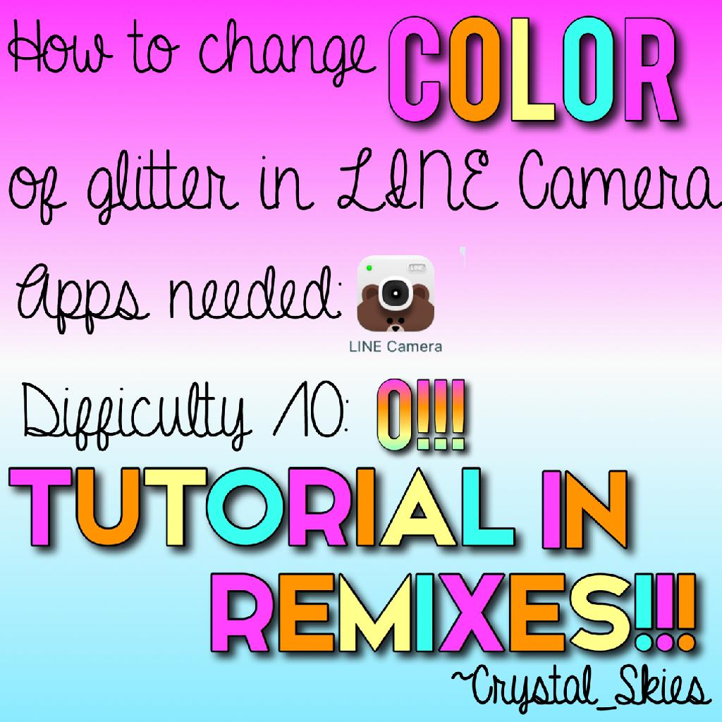 🎨CLICK🎨
Crystal_Skies here!! First post!! Hope you guys like the tutorial and please check in the remixes for it! ~Crystal_Skies😘