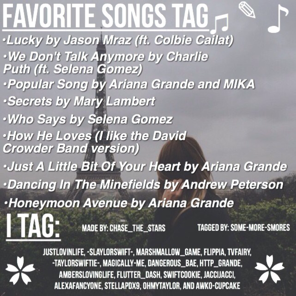 Comment if you like any of these songs!