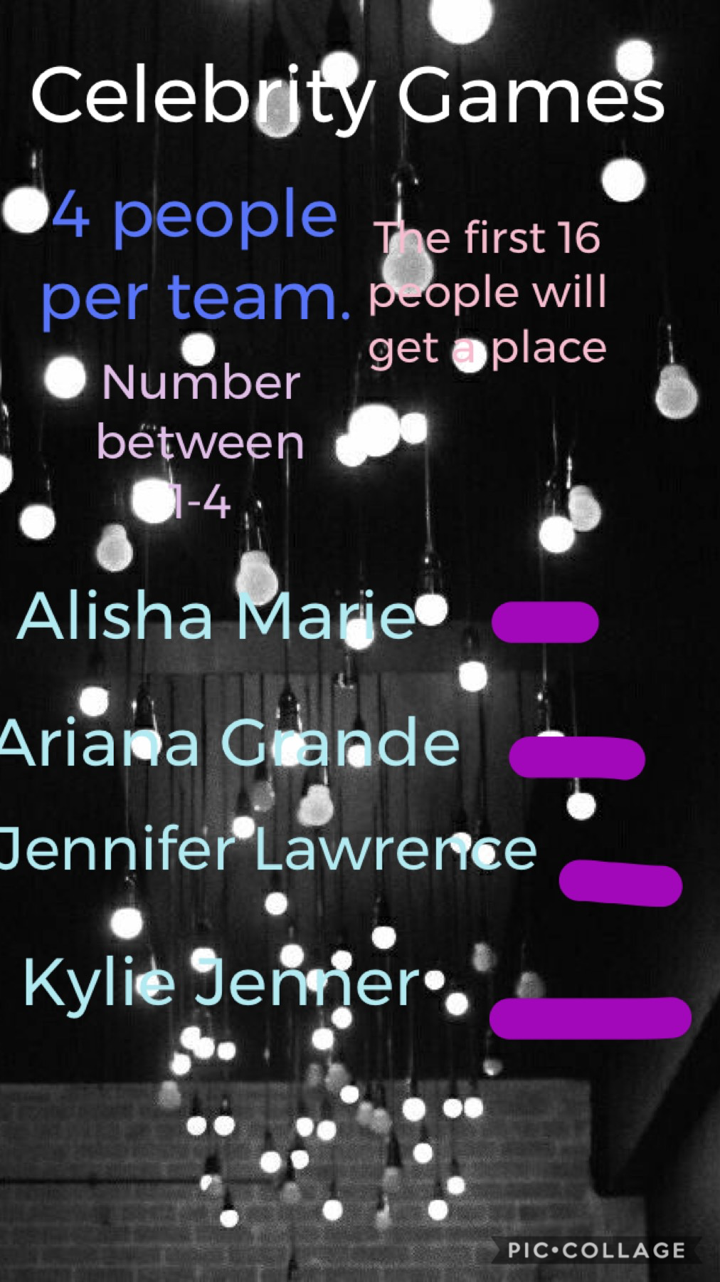 Just so you don’t have to scroll so far! Team Jennifer is the last open team! There is only one spot left