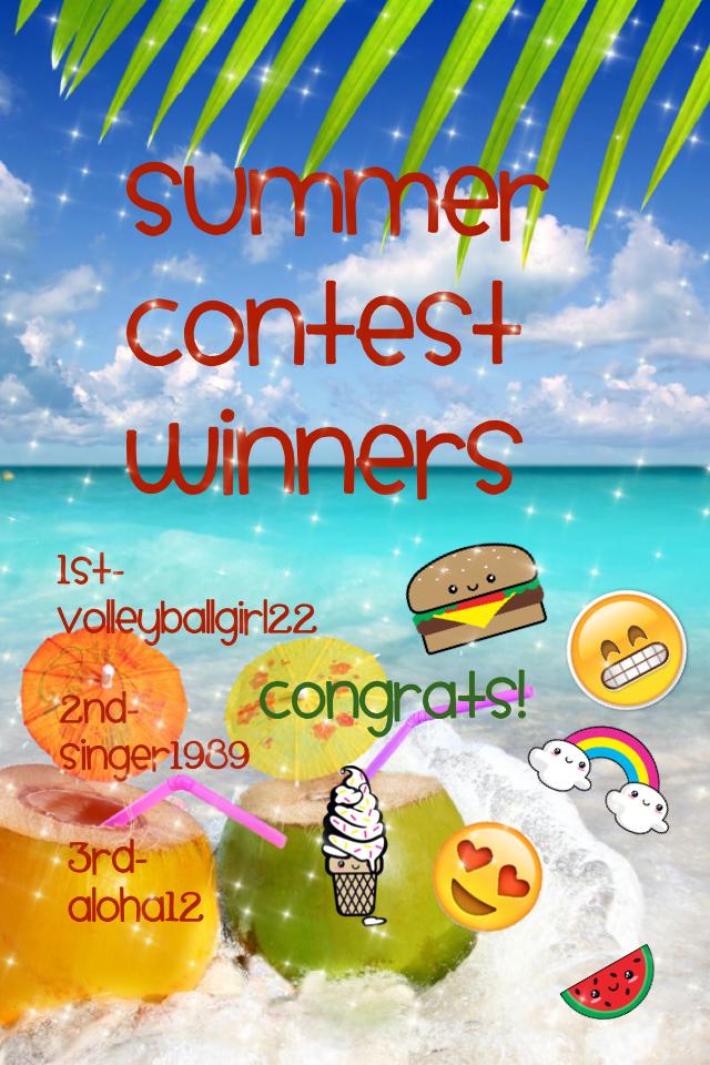 🌺❤️CLICK HERE PLEASE❤️🌺
These are the winners from my summer contest! I loved all of the entries and it was really hard to pick but these three made it! GREAT JOB! Please go give some love to the winners! 