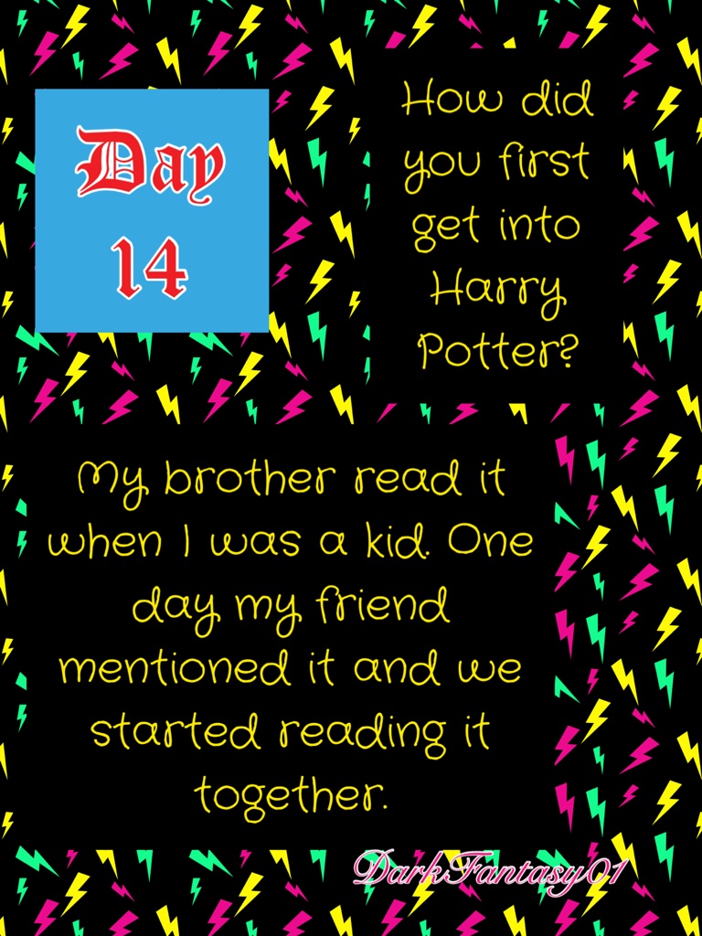 Harry Potter Challenge: Day 14