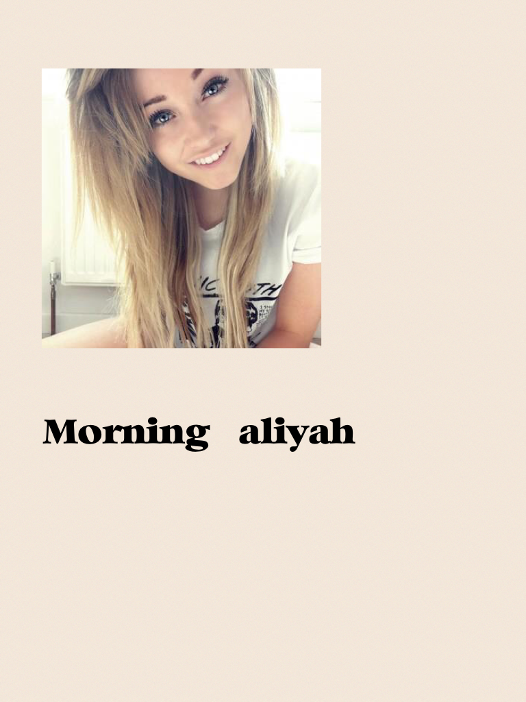 Morning  aliyah
