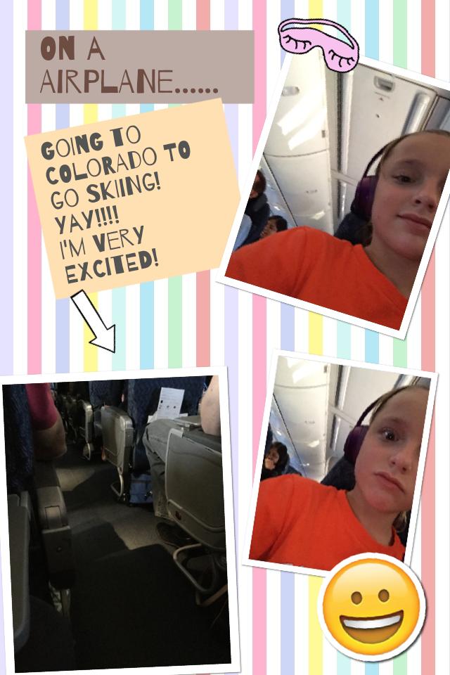 On a airplane......