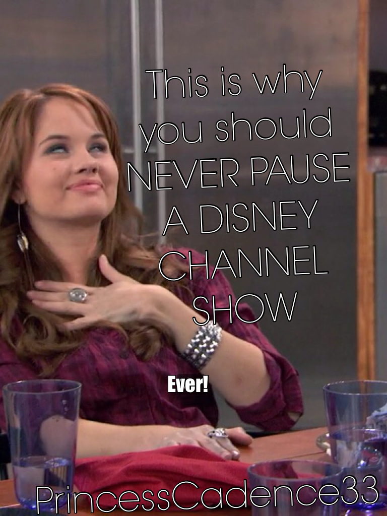 This is why you should NEVER PAUSE A DISNEY CHANNEL SHOW












EVER