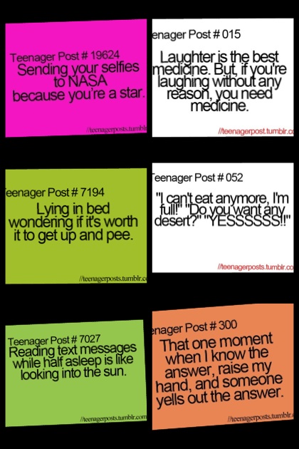 Teenager posts