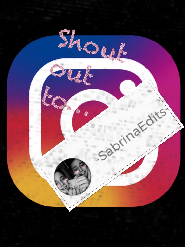 Shout out to…sabrinas edits! Tap
You're the best!💖😍😜