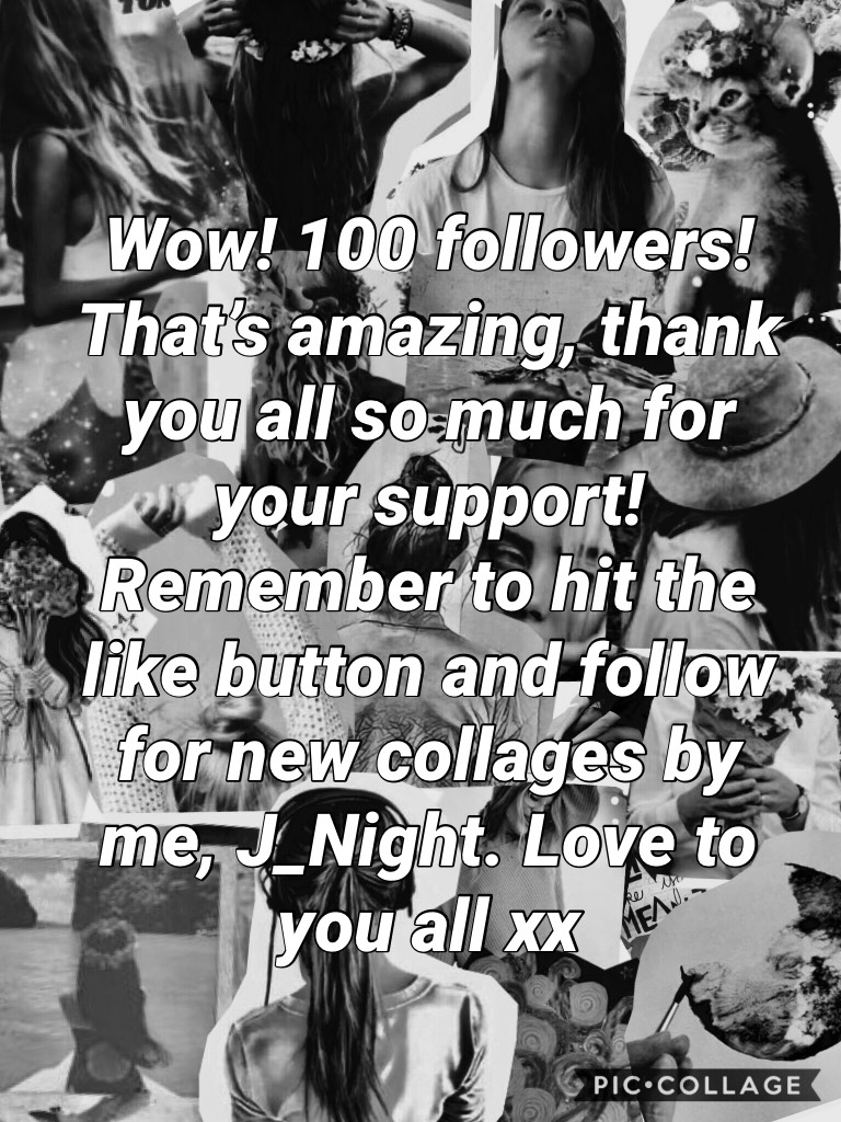 We got to one hundred followers! 