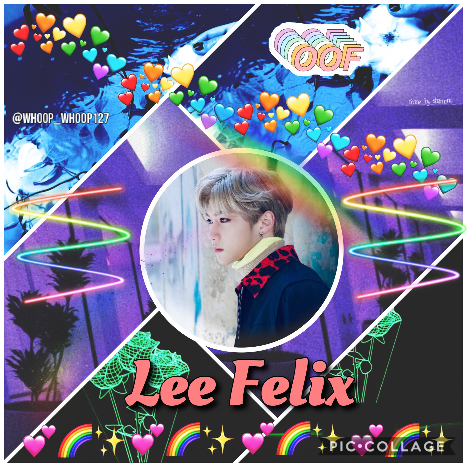 •🚒•
🌹Felix~Stray Kids🌹
Edit for @-euphoria!
Dang I enjoyed making this edit bc I’ve never really done a rainbow aesthetic before:) also YALL ARE WHIPPED FOR FELIX LMAOOOO😂❤️ I mean who isn’t?