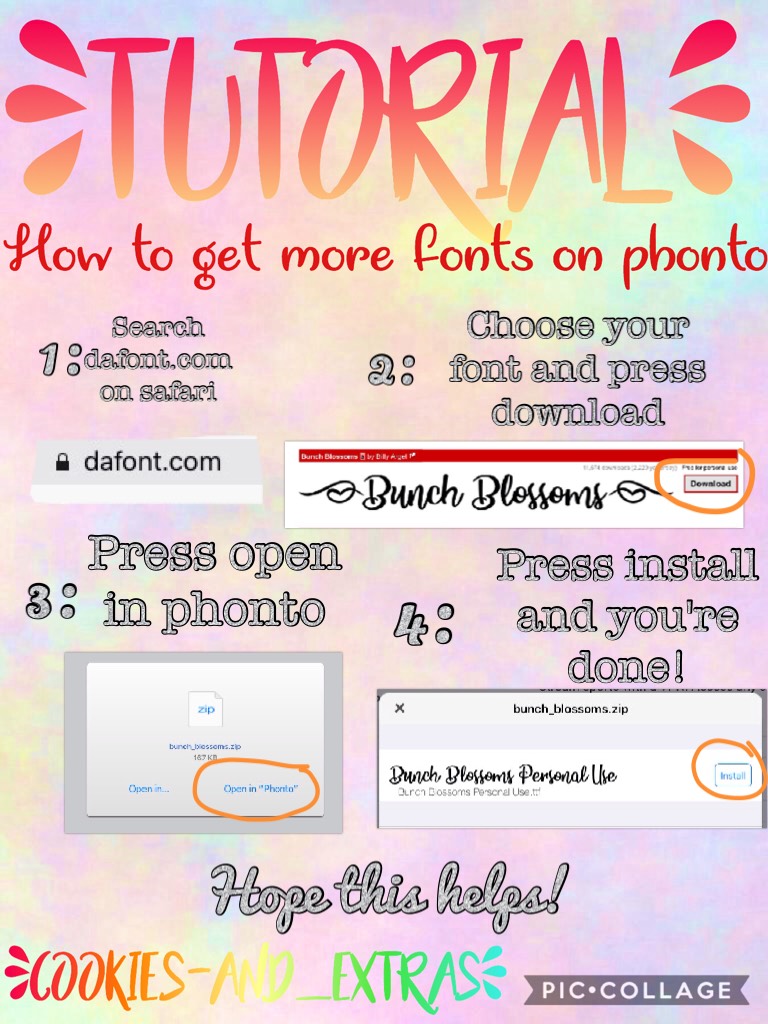 How to get more fonts on phonto!!!!!