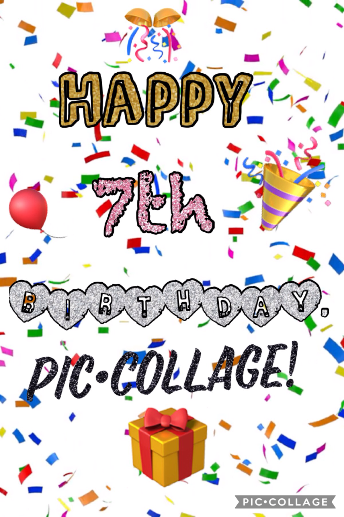 Happy 7th B-day, Pic•Collage! Thank you for always being the best! :)