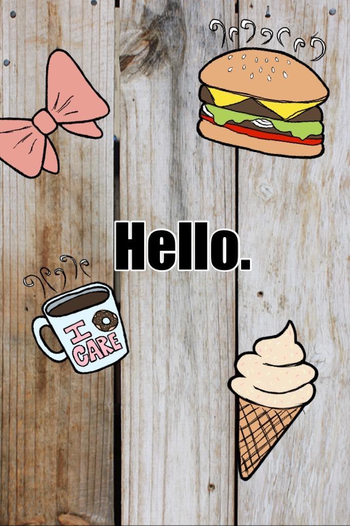This is my hello I thought of it by looking at my stickers and looking to see what a good fitting background would look like.I came up with this .Do you like it if so give it a like.And comment why u like it