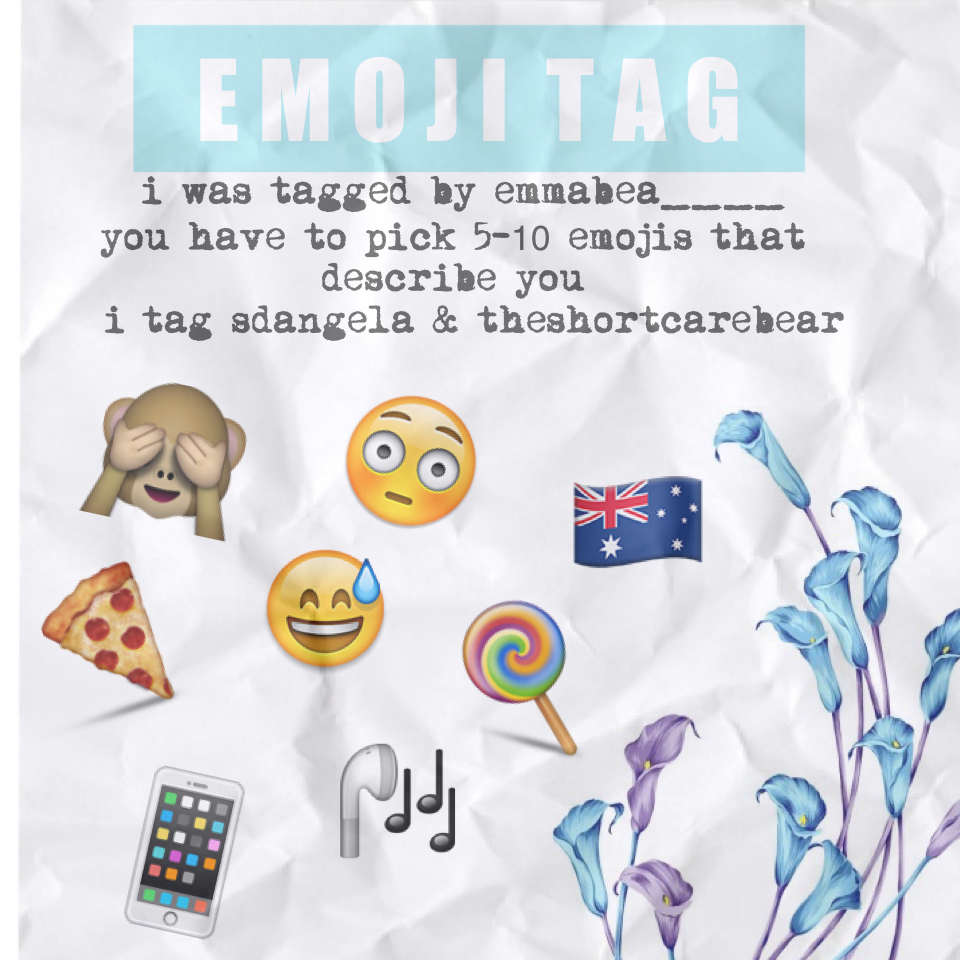 Emoji tag! Thanks to emmabea____ for tagging me 💕