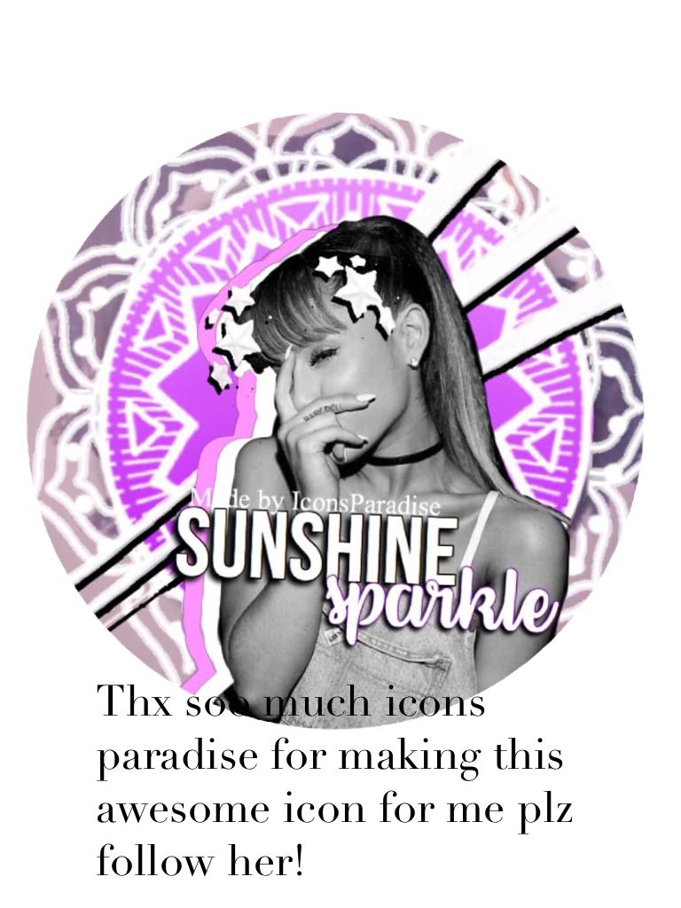 Thx soo much icons paradise for making this awesome icon for me plz follow her!