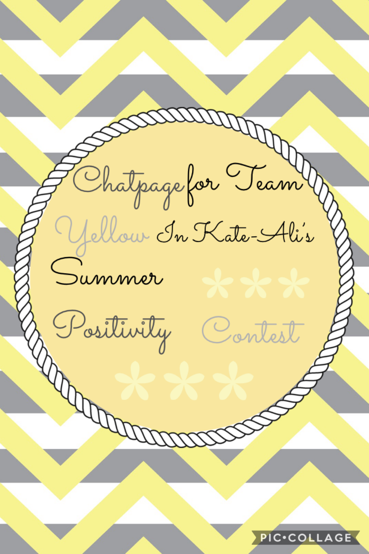 Team Yellow in Kate-Ali’s Summer Positivity Contest